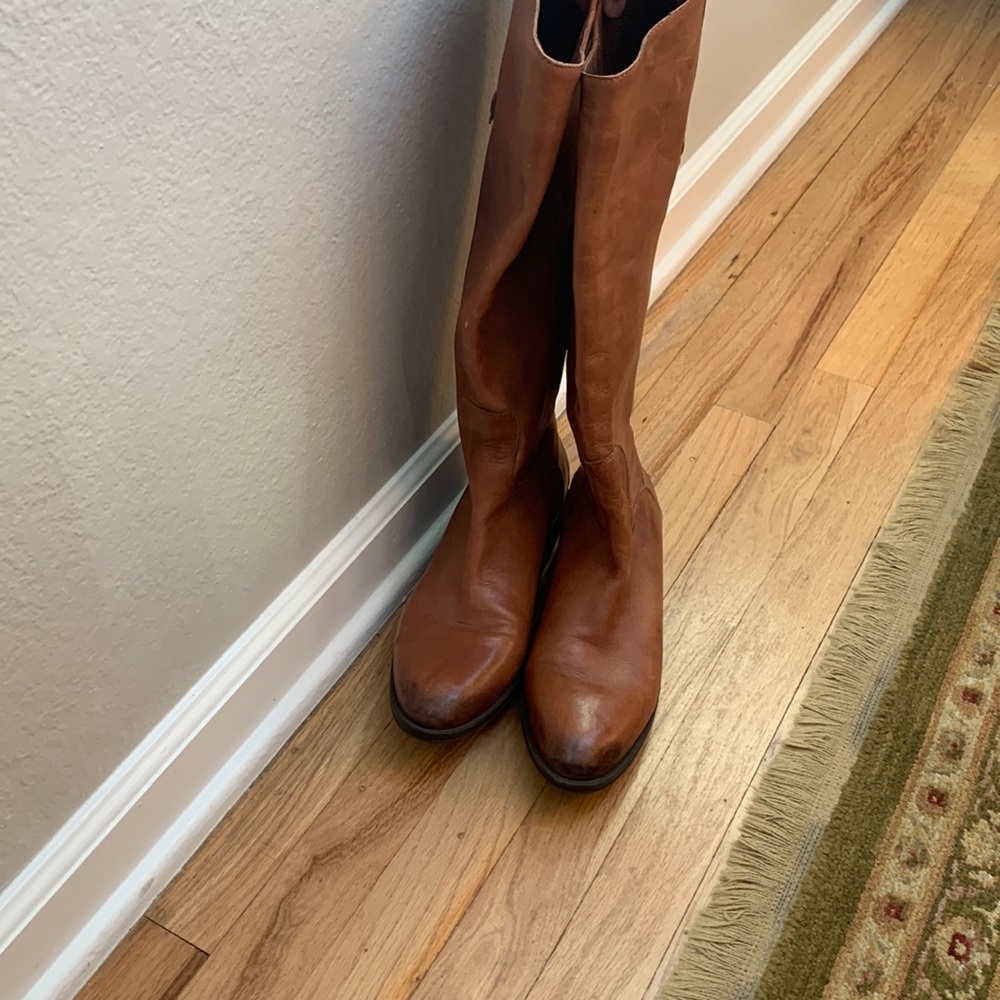 Sam Edelman Penny leather Riding Boot - Brown